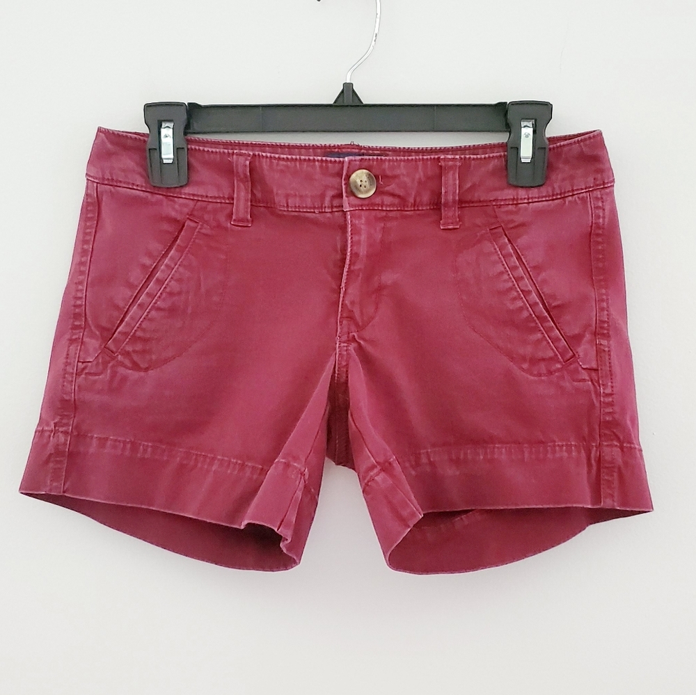 American Eagle maroon shorts size 2